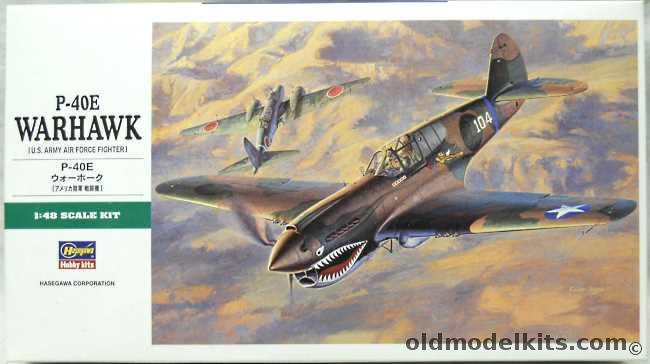 Hasegawa 1/48 P-40E Warhawk - Maj. E.F. Rector 76th FS 23rd FG China July 1942 / 'Bob's Robin'  Lt. R.H. Vaught 9th FS 49th FG Australia Summer 1942, JT86 plastic model kit